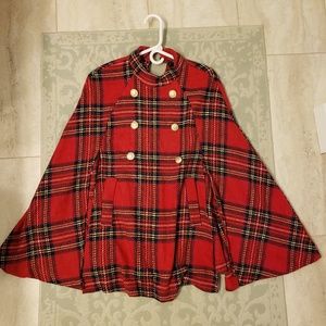 Plaid Cape NWOT
